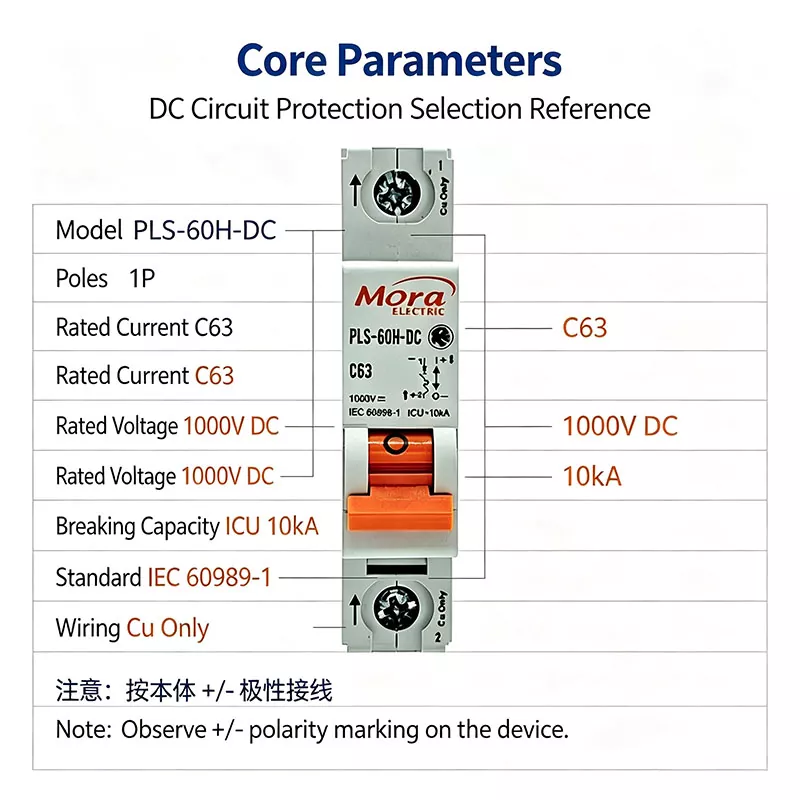 1P DC Miniature Circuit Breaker