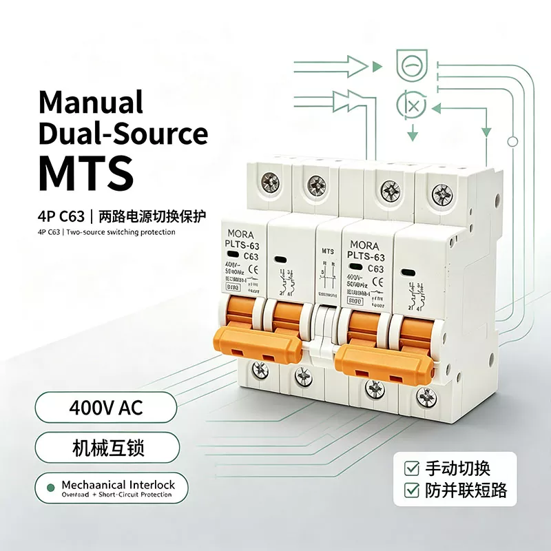 MTS Dual Power Interlock Manual Transfer Switch