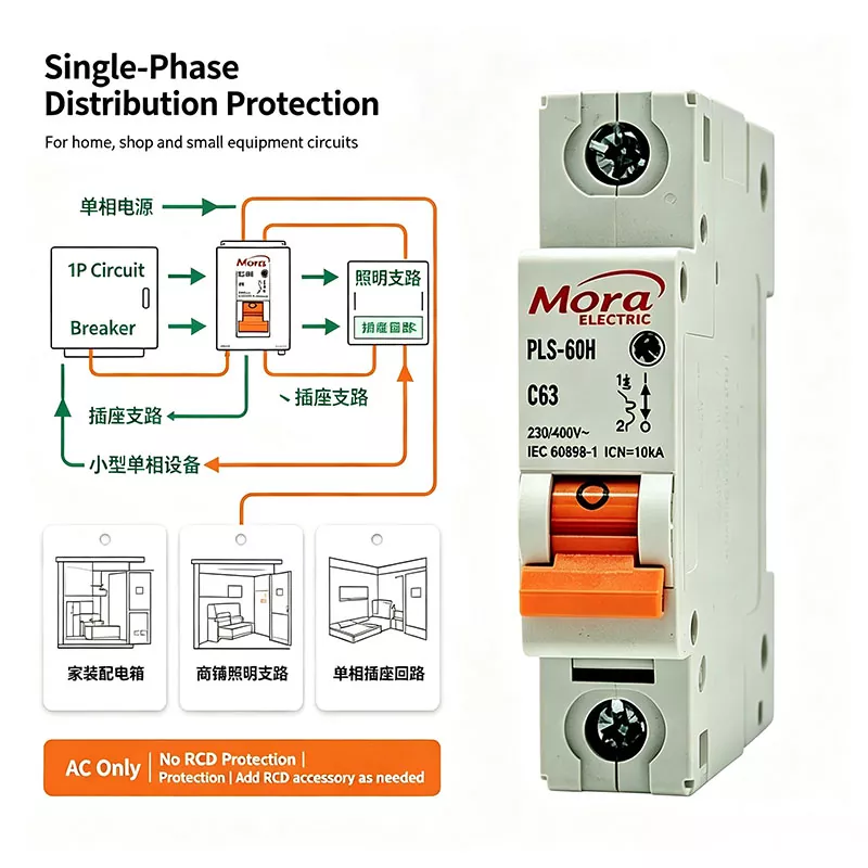 1P AC Miniature Circuit Breaker