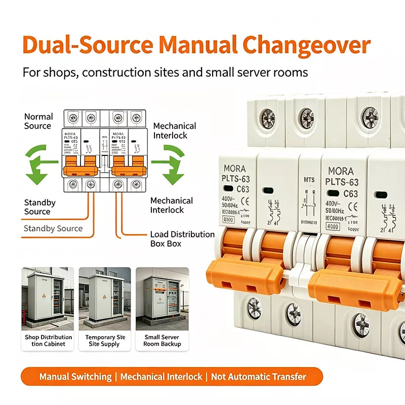 MTS Dual Power Interlock Manual Transfer Switch