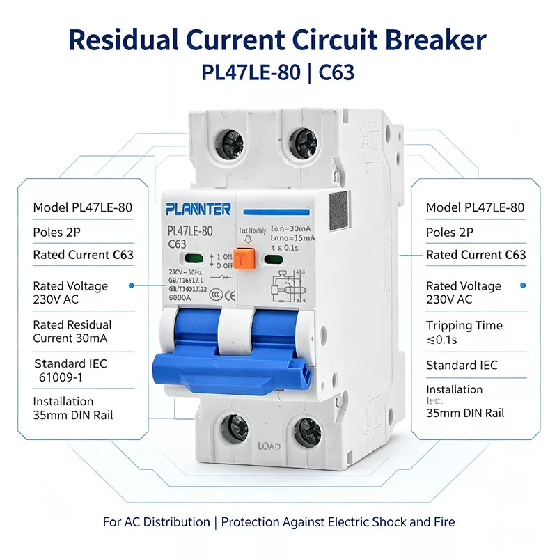 RCBO Residual Current Circuit Breaker