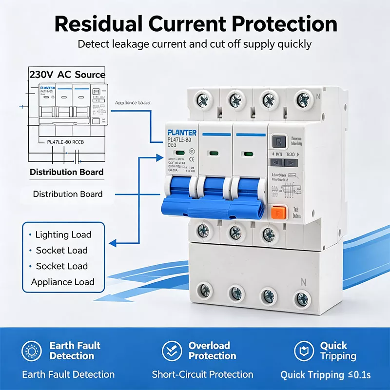 RCBO Residual Current Circuit Breaker